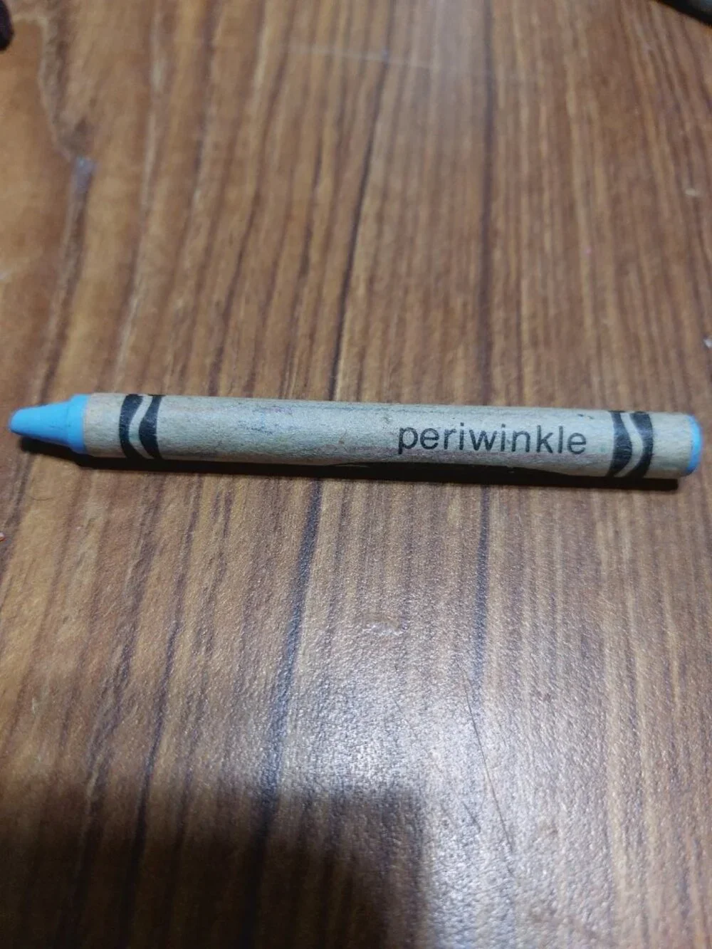 Periwinkle Crayola Crayon Binney & Smith Vintage Retired Discontinued RARE Color